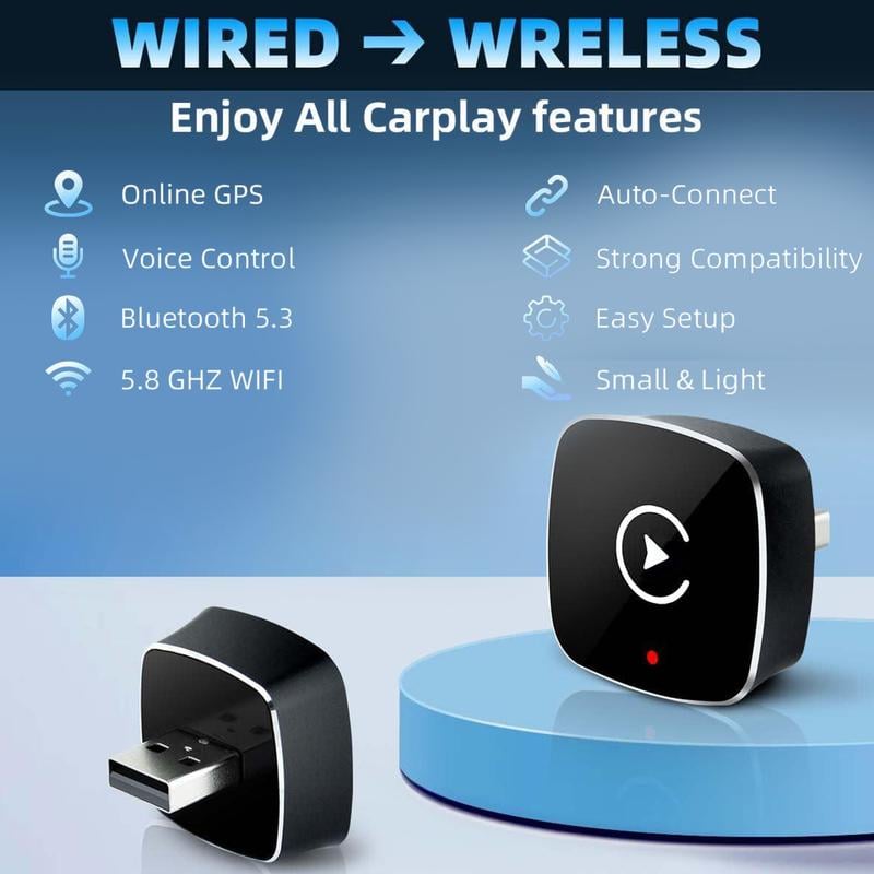 🏆Flash Sale⚡ 50K+ SOLD! Wireless carplay Adapter for iPhone/Android