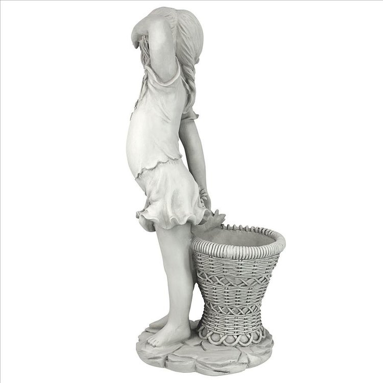 Embrace Childhood with Frances, the Flower Girl Statue