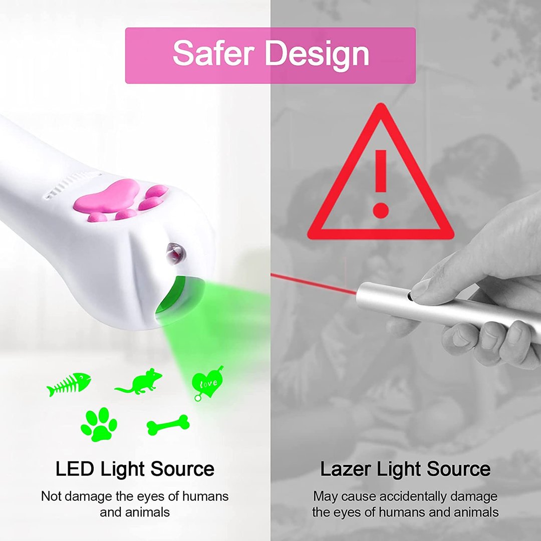 LED Light Pointer USB Rechargeable Pet Catch Toys-Buy 2 Get 1 Free