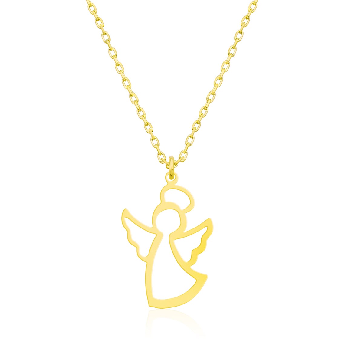 🔥Handmade 24K Gold Guardian Angel Charm Necklace - Ready to Ship