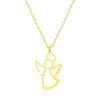 🔥Handmade 24K Gold Guardian Angel Charm Necklace - Ready to Ship