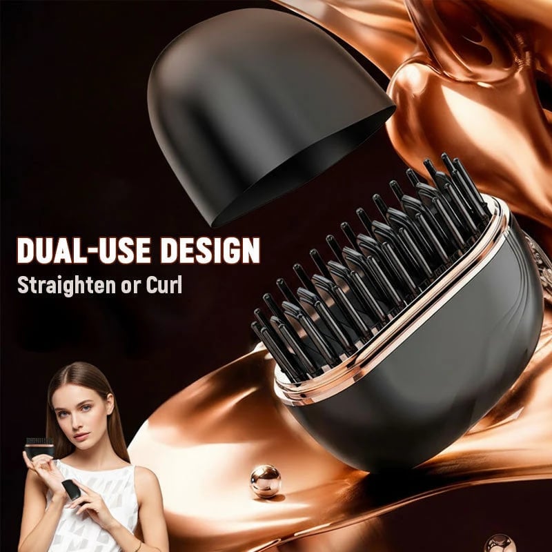 🎁TikTok Last Day Sale - 70% OFF💇♀️ Mini Wireless Hair Straightener & Curler 💕