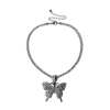 LAST DAY 50%OFF - BUTTERFLY CRYSTAL PENDANT NECKLACE