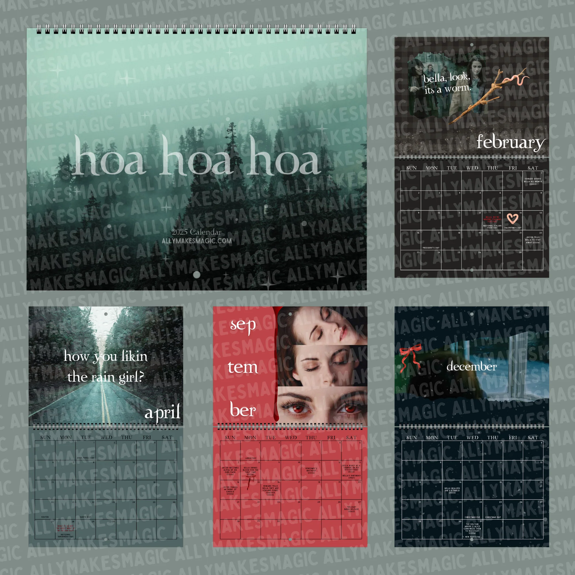 ❄Last Day Sale 50% OFF📅Hoa Hoa Hoa 2025 Calendar