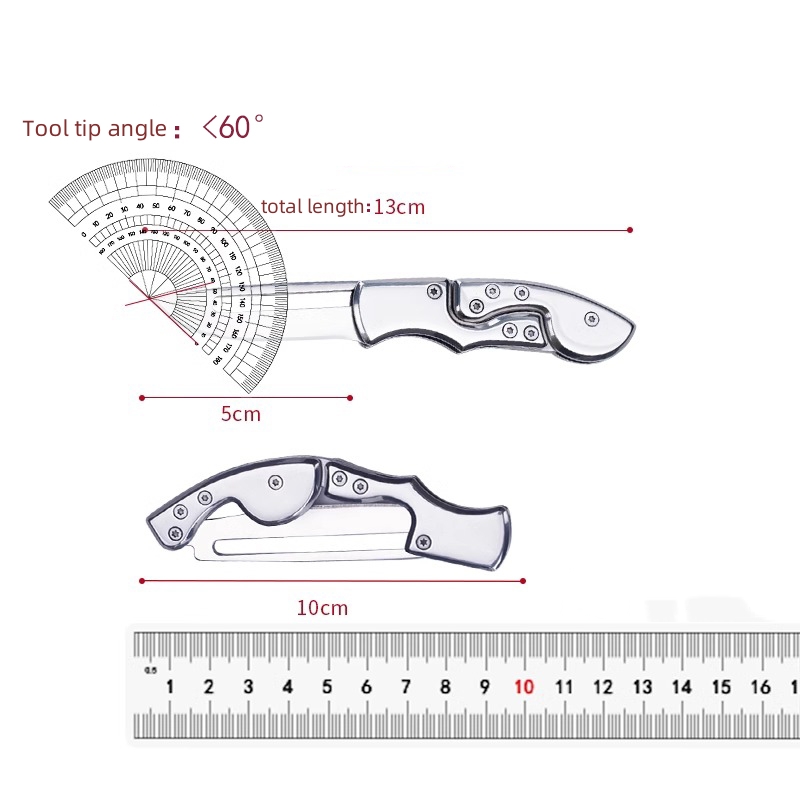 Stainless steel folding mechanical magic knife