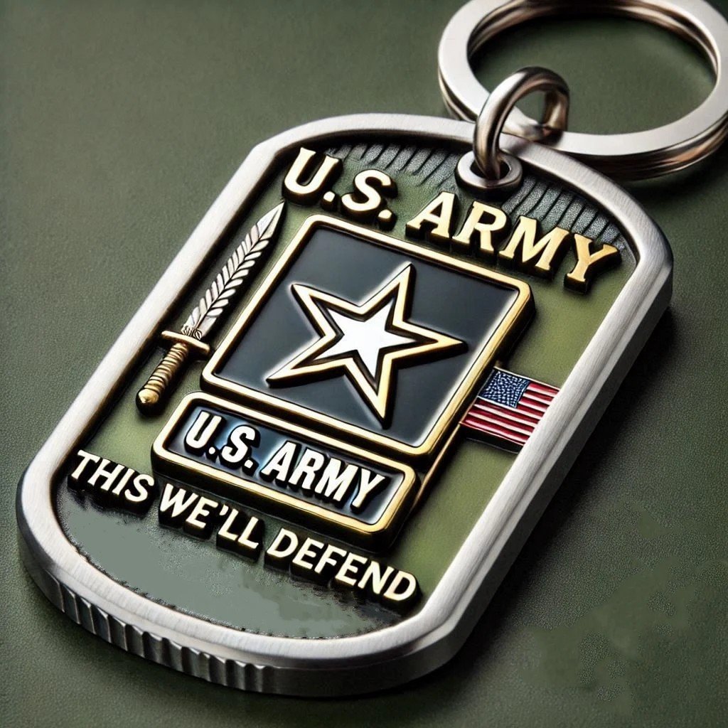 LAST DAY 50% OFF🔥Metal Military Motto Keychains-Buy 4 Free Shipping