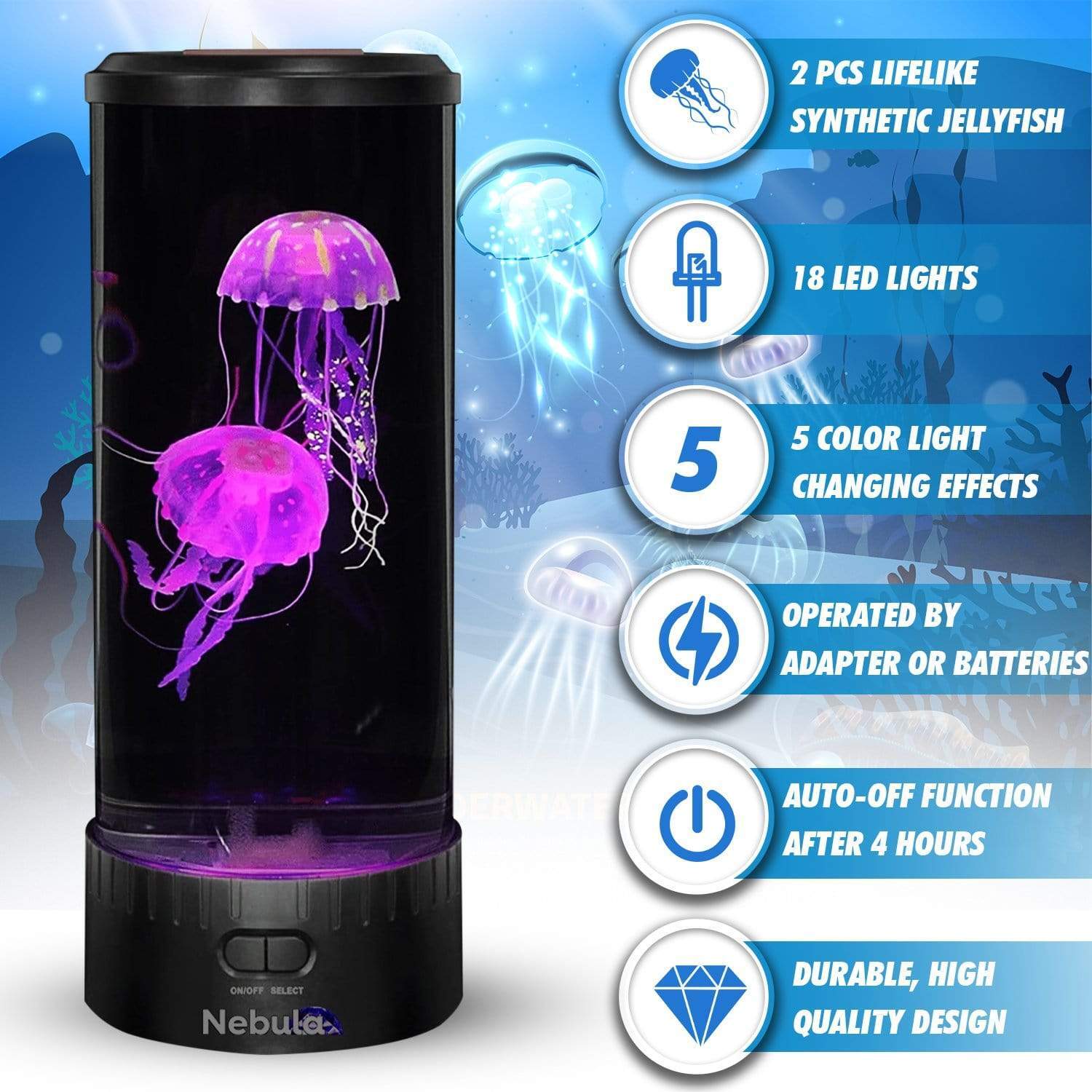 Birthday Gift-The Jellyfish Aquarium Lamp By Nebula