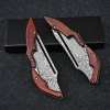 VG10 Slider Damascus Pocket Knife with Exotic Red Sandal Wood Handle