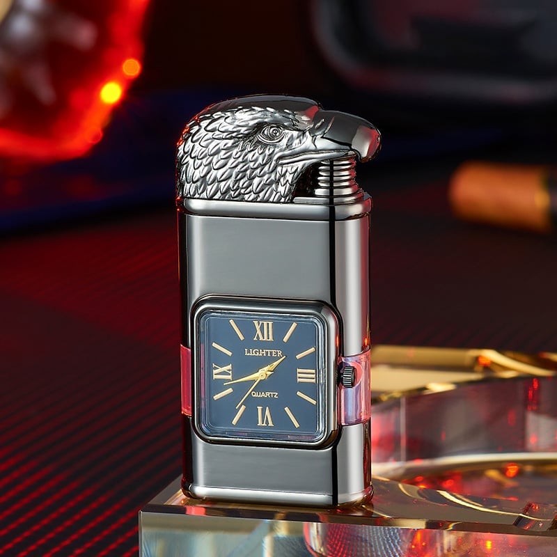 🔥Windproof Lighter Vintage Watch Bezel Jet flame Torch