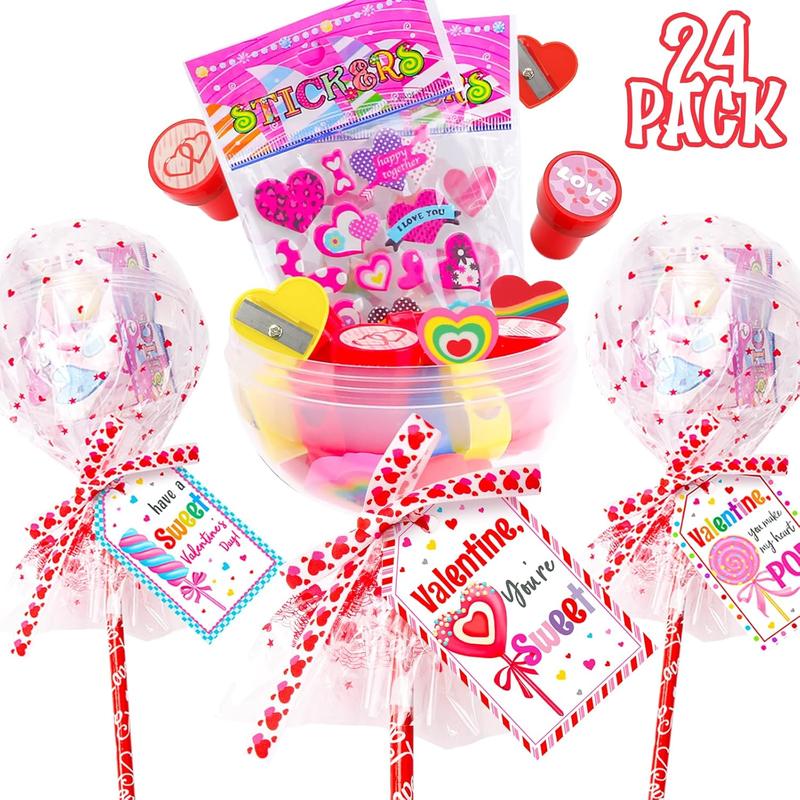 🔥Last Day Promotion 48% OFF-🎁-24 Pack Giant Lollipop-Shaped Stationery Set