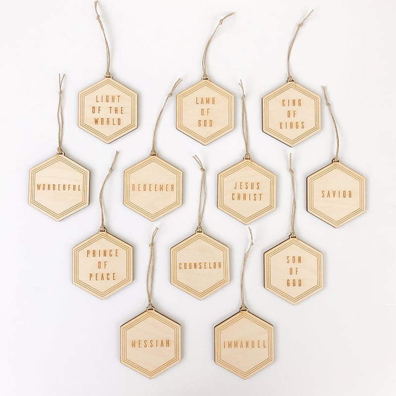 (🎄Early Christmas Sales 49% OFF🎁)Names Of Jesus Ornaments (25 Pcs)