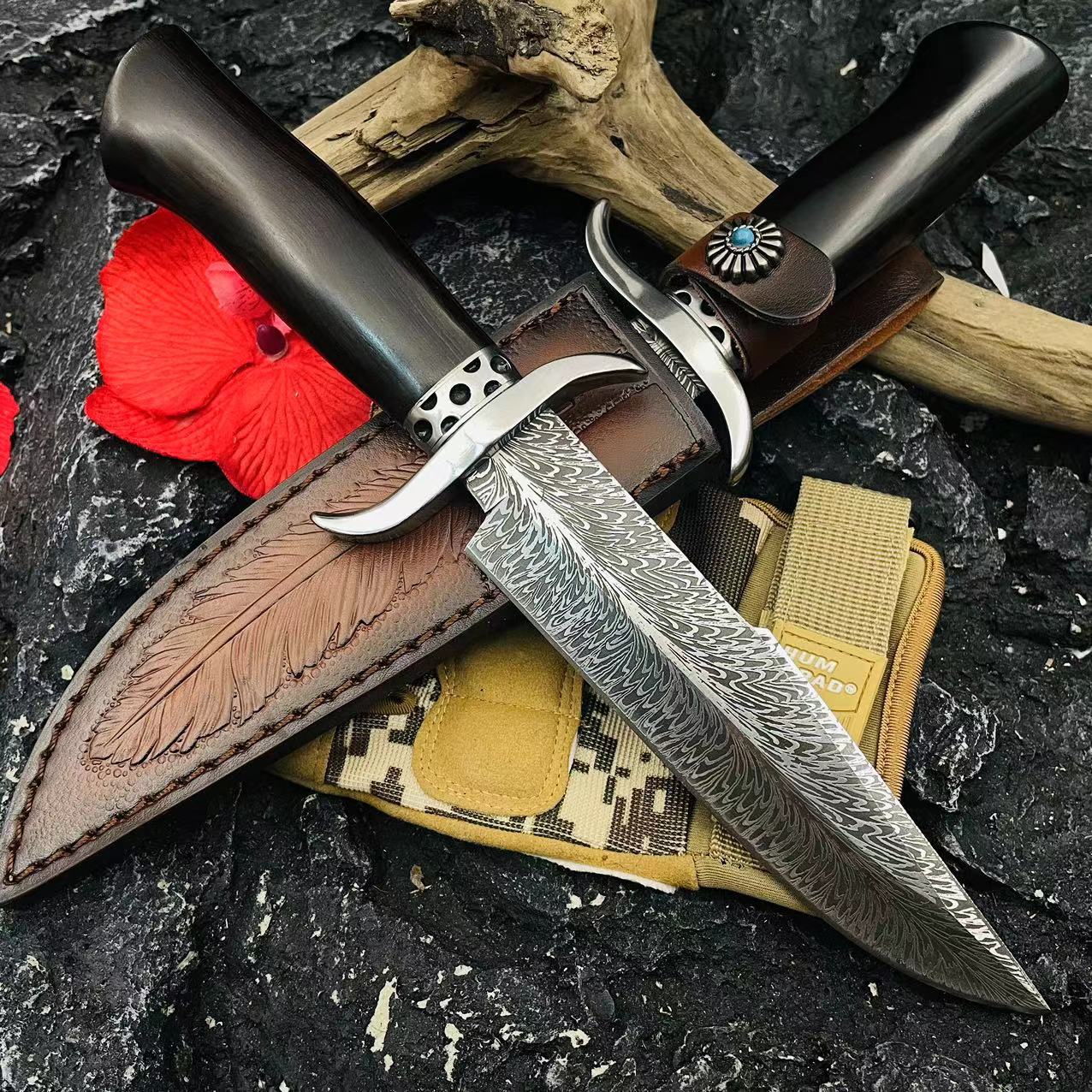 𝓔𝓭𝓰𝓮𝓑𝓸𝓻𝓷®Bowie Hunter Fixed Blade Knife