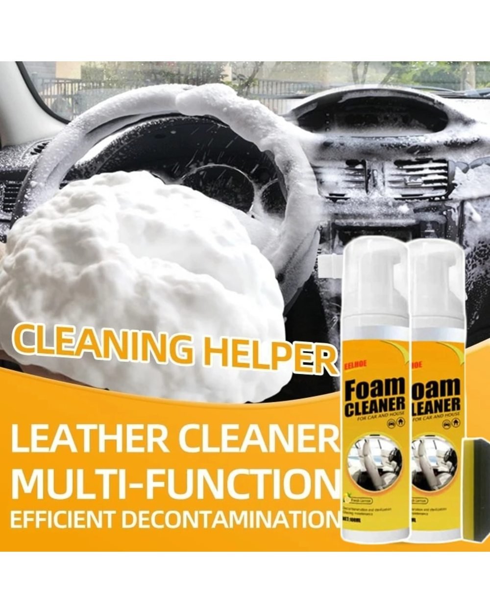 (🔥Last Day Promo - Save $20) Magic Foam Cleaner For Car Interiors, Home Appliance