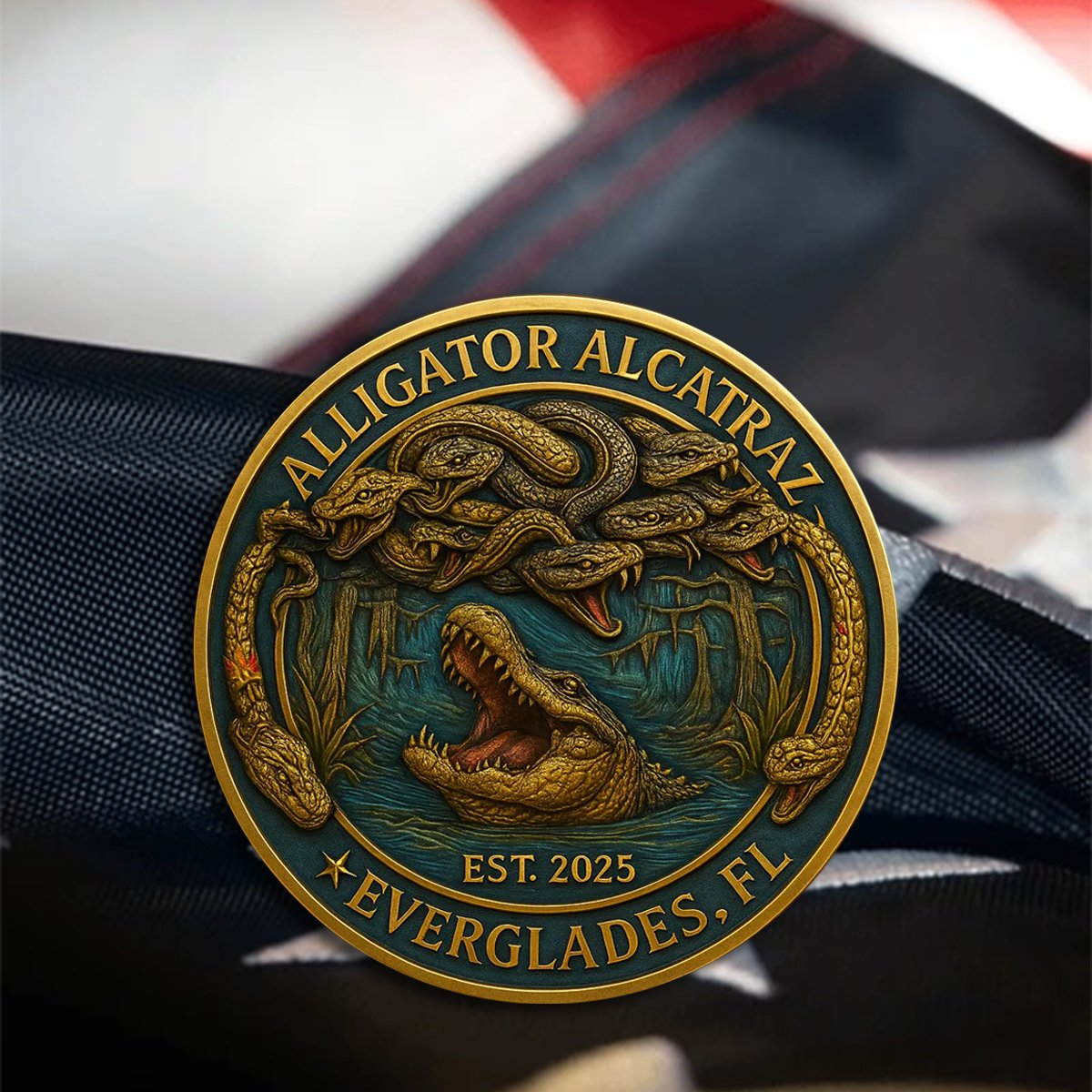 Alligator Alcatraz Challenge Coin Series