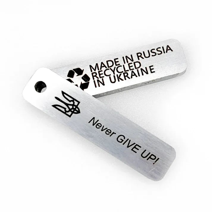 🕯️🕯️Army Gift Keychain Made from Downed Russian Combat Tank T72 from Battlefield of Ukraine