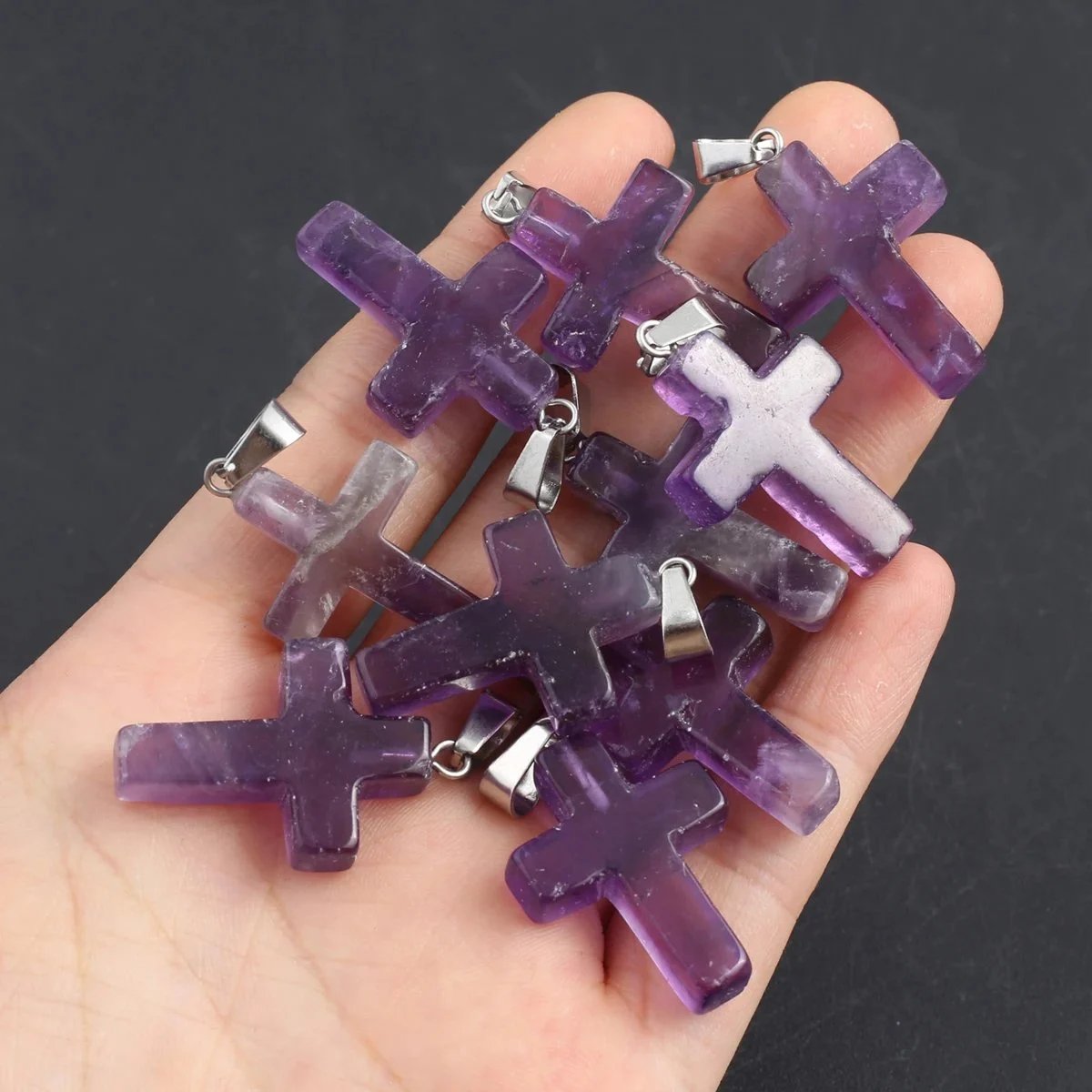 ✝️100% Handmade Crystal Cross Healing Heart  (𝐌𝐢𝐥𝐨 𝐂𝐫𝐨𝐬𝐬 𝐇𝐚𝐧𝐝𝐦𝐚𝐞®)
