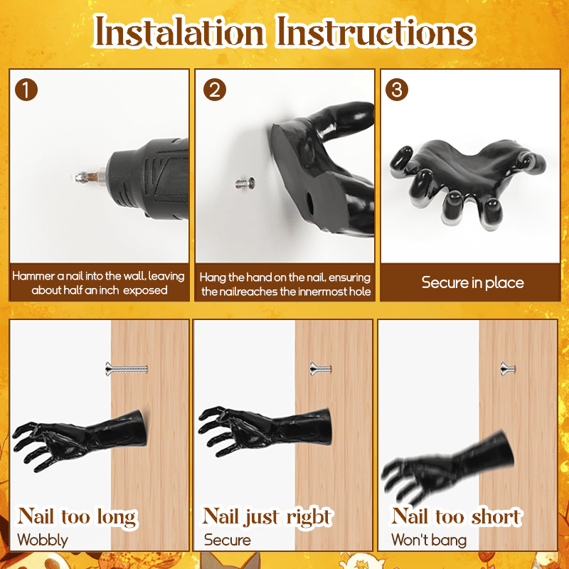 🔥Last Day Promotion 50% OFF🔥Halloween Wall-Mounted Scary Ghost Hand Decoration