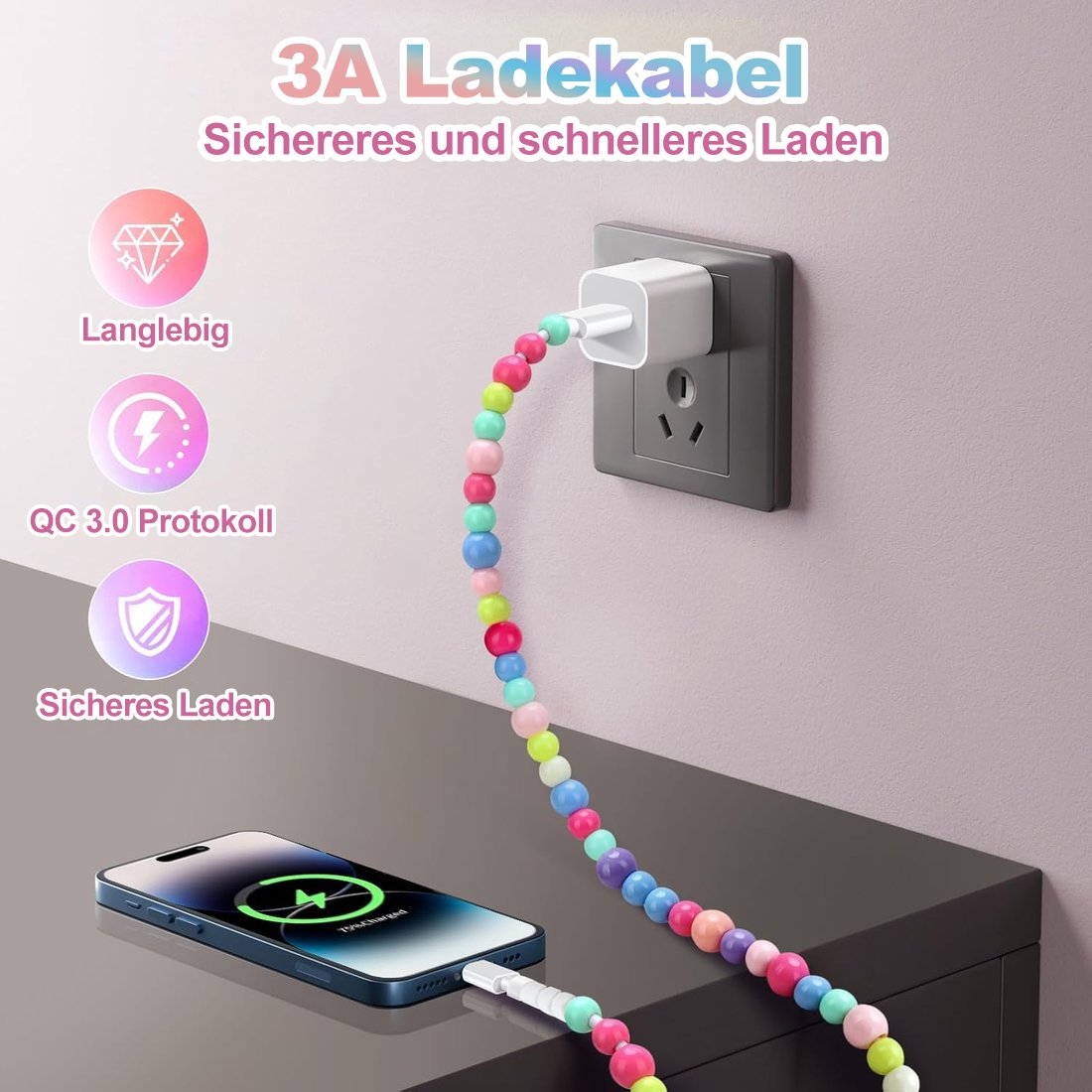 🔥LETZTER TAG – 49 % Rabatt🌈Vier-in-eins-Datenkabel-Ladekabel