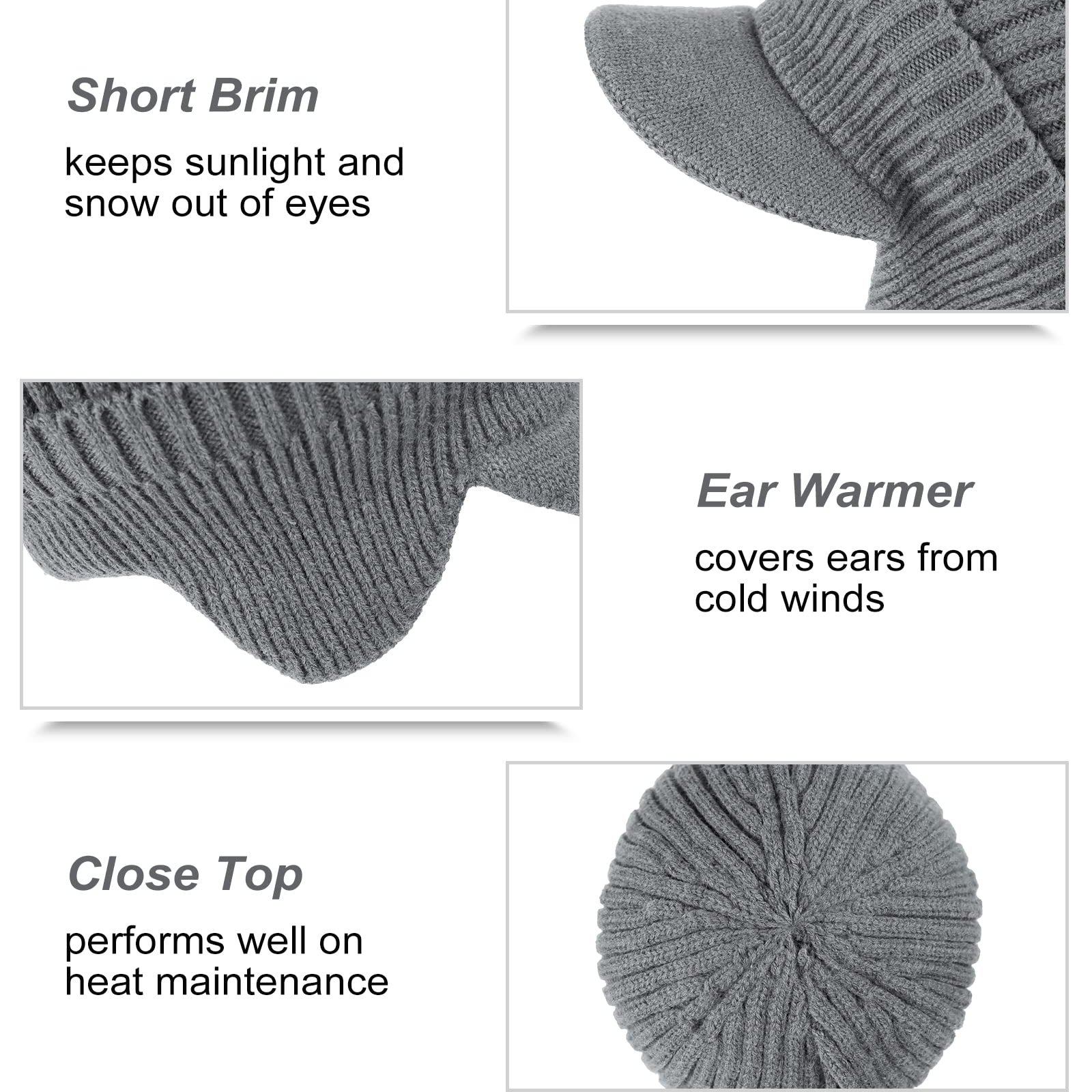 🎄TikTok Christmas Sale - 80% OFF✨Elastic Warm Ear Protection Knitted Hat☃️