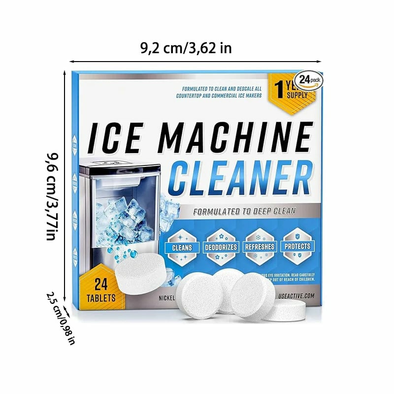 🧊✨Eismaschinenreiniger & Entkalker – 24 Reinigungstabletten, kompatibel mit Frigidaire, Opal