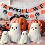 🔥⏰Last Day Sale - 70% OFF👻 Purely Handmade Cute Ghost Statue🎉Buy 4 Get 3
