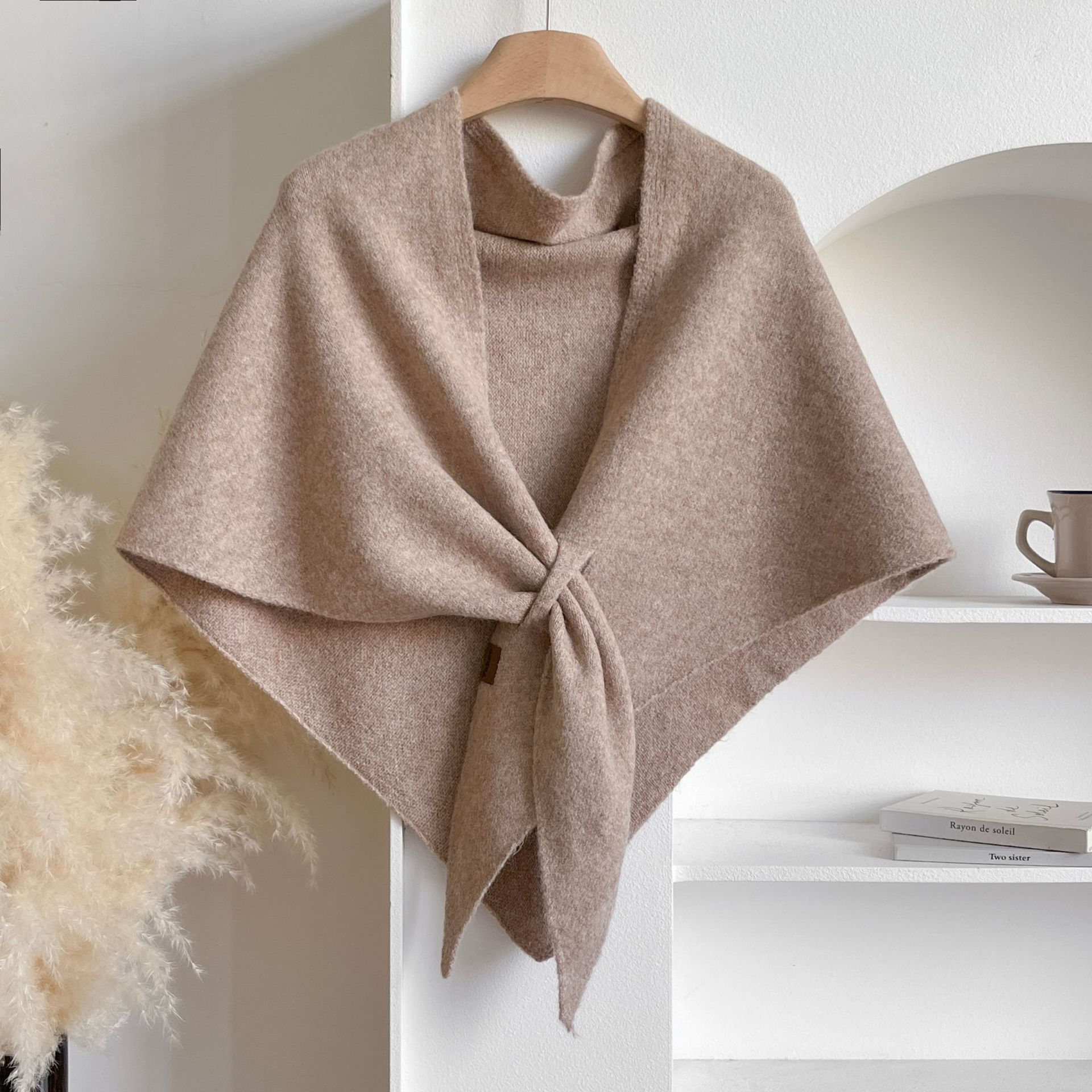 🍂TikTok Fall Sale — Last Day 70% OFF💕Women's Solid Color Wool Blend Shawl☁️