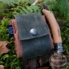 Rugged Waxed Foraging Pouch-Hip Pouch by Handmade
