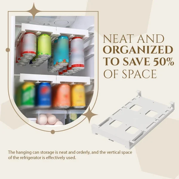 (⏰Last Day Sale-70% OFF) Hanging Soda Can Storage Rack For Fridge