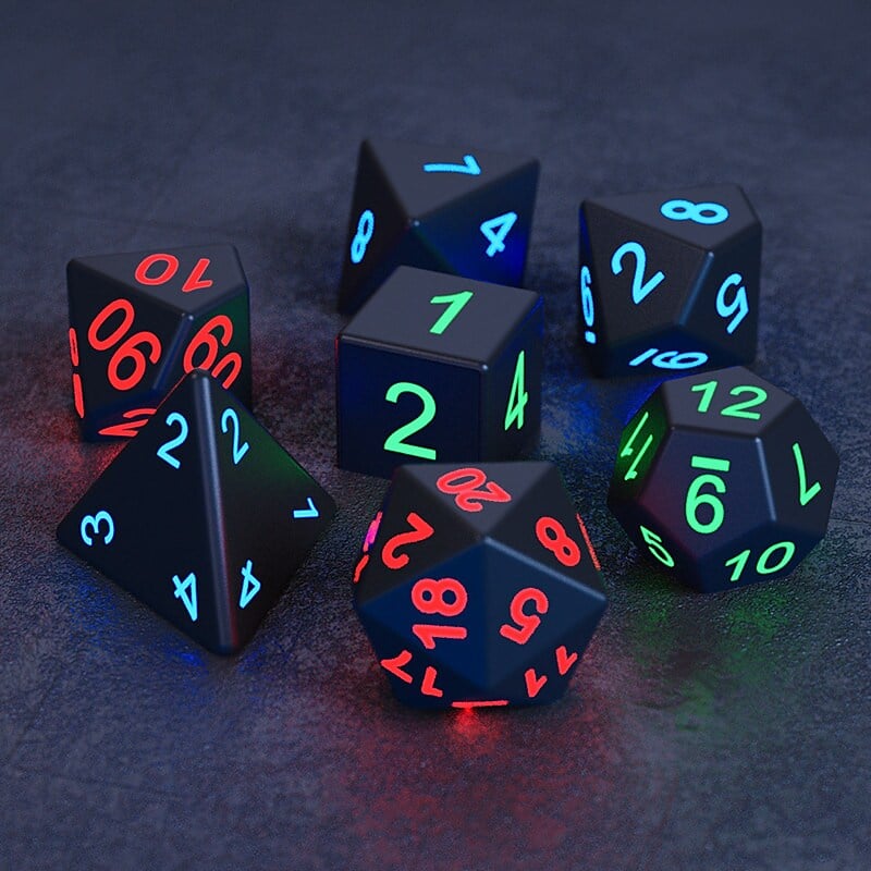 (🎄CHRISTMAS SALE-49% OFF) DND Dice Rechargeable with Charging Box(7 PCS)