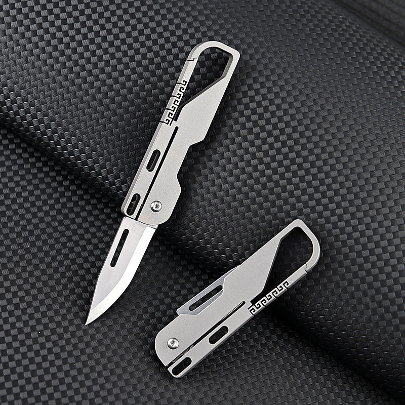 Multifunctional keychain knife