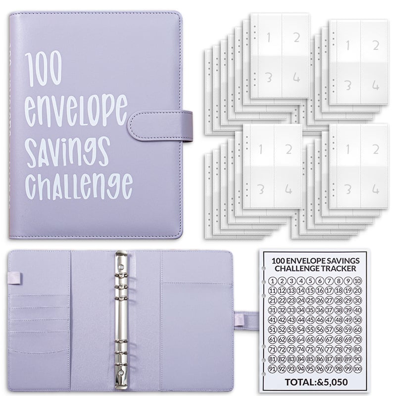 ✉️100 Envelope Savings Challenge Book