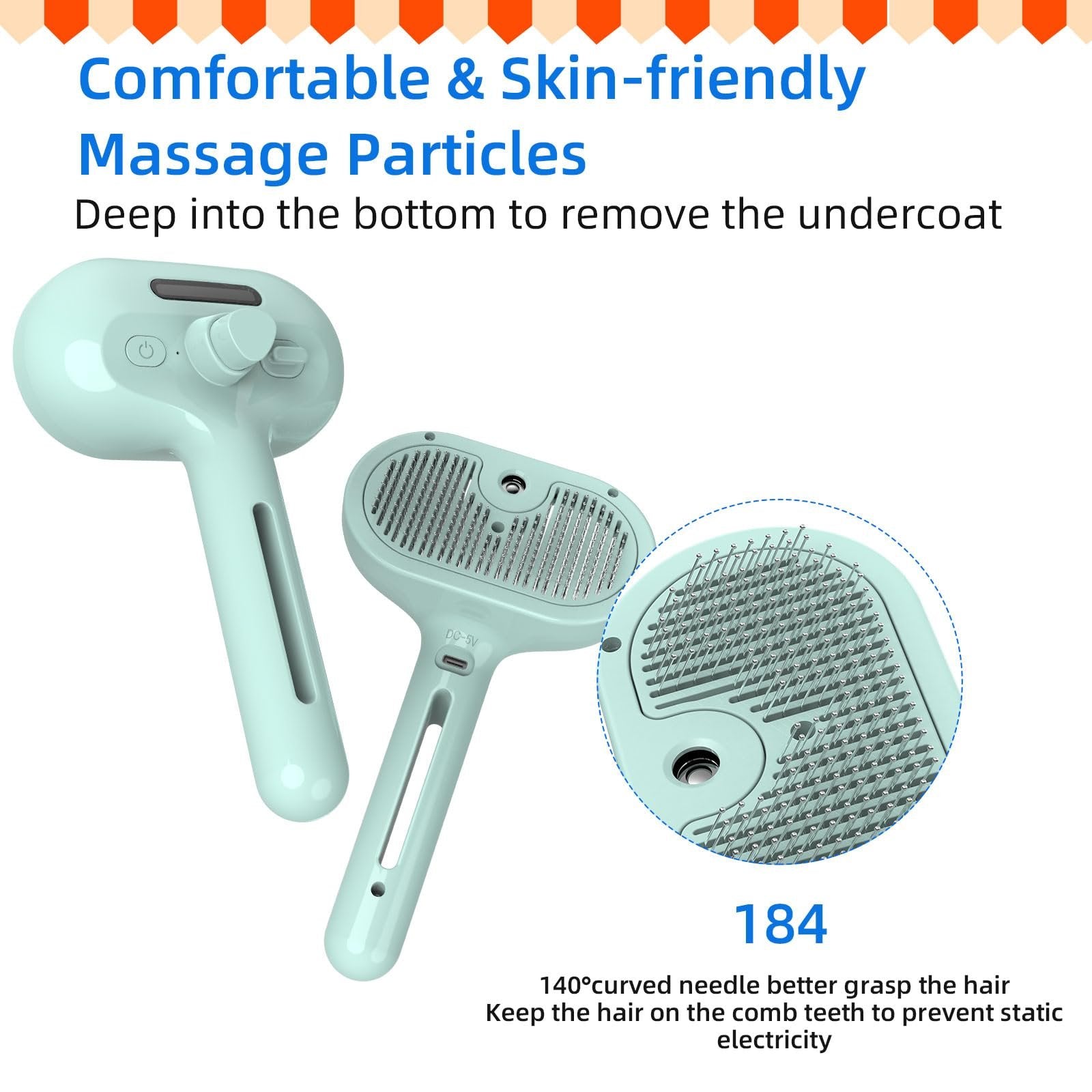 🔥Last Day Promotion 49% OFF-Pet Spray Hair Removal Comb🐶Buy 2 Free Shipping