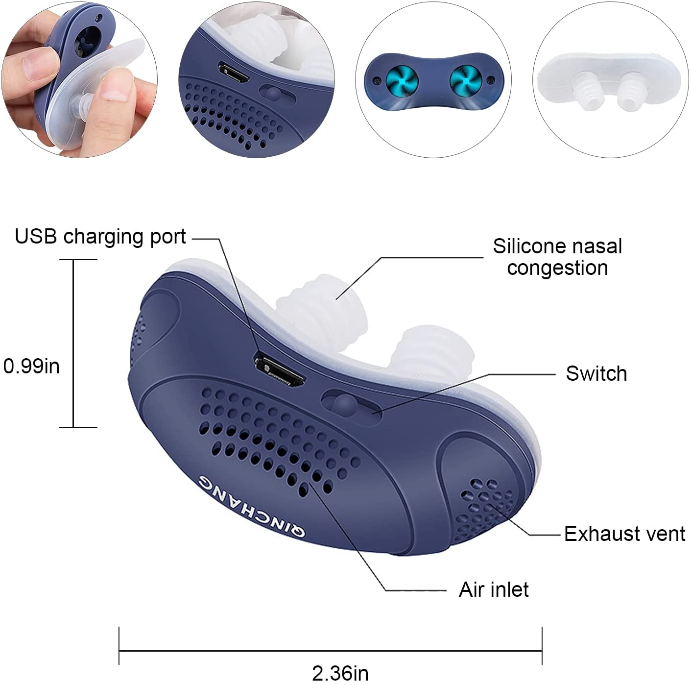 🎁Last Day Promotion- SAVE 70%🎉Airing: The first hoseless, maskless, micro-CPAP Anti Snoring