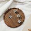 Vintage Crystal Butterfly Flower Ear Cuffs 2pcs Non-Pierced Sparkling Iced Out Rhinestone Butterfly Cartilage Climber Ear Wrap Prom Party Festival Ear Jewelry for Women