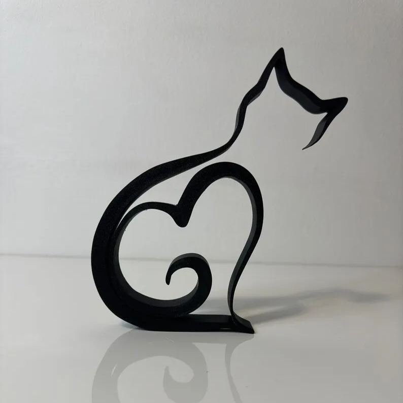 Cat Minimalistic Sculpture