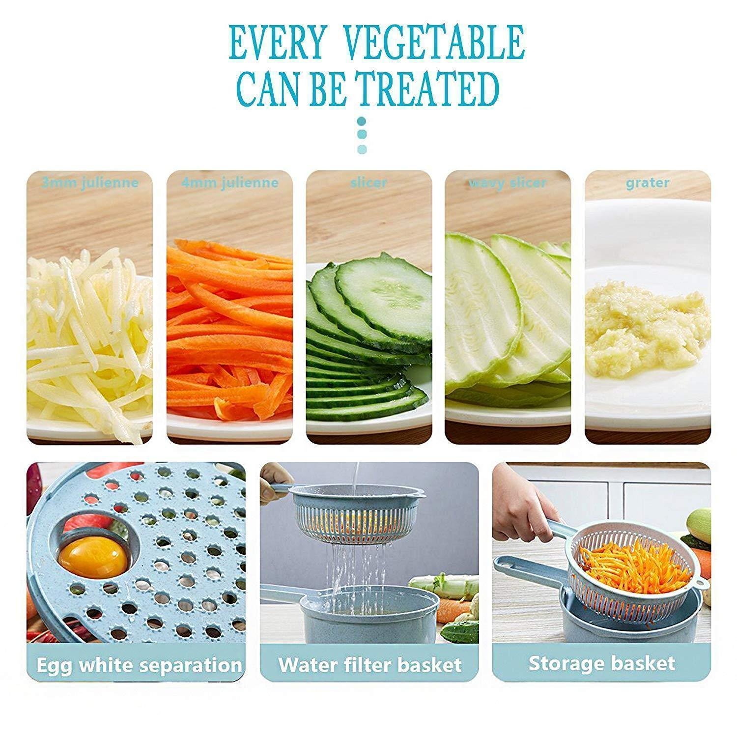 (🔥HOT SALE) 12Pcs/Sets Multi-Function Vegetable Slicer