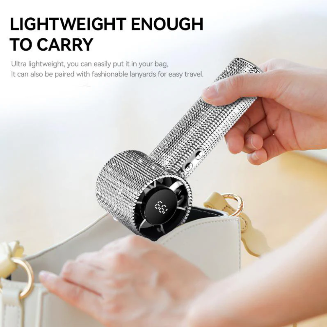 ⏰LAST DAY SALE 50% OFF💥Luxury Rechargeable Handheld Turbo Fan