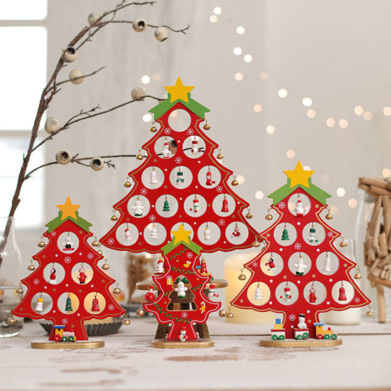 (🎄2022 Christmas Hot Sale- 49% OFF) DIY Wooden Mini Christmas Tree Set-Buy 4 Get Extra 20% OFF