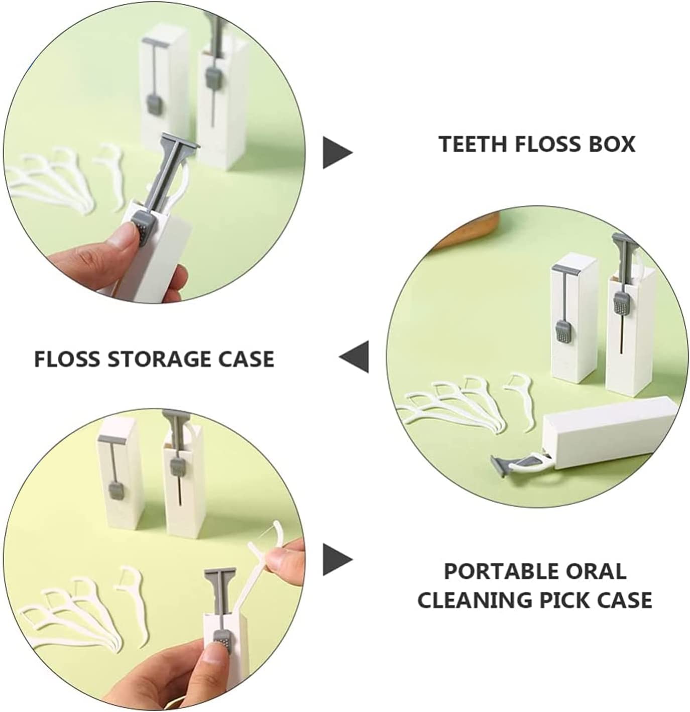 (🎄Christmas Hot Sale - 48% OFF) Portable Floss Dispenser, BUY 5 GET 3 FREE & FREE SHIPPING