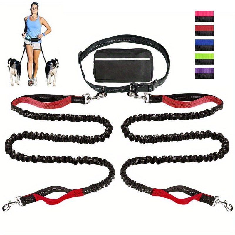 🔥Last Day Promotion 70% OFF💥Hands Free Dog Leash with Zipper Pouch