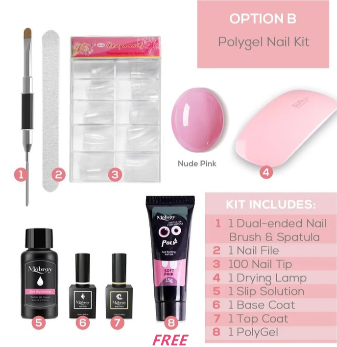 Last Day Promotion 48% OFF - Easy PolyGel Nail Lengthening Kit