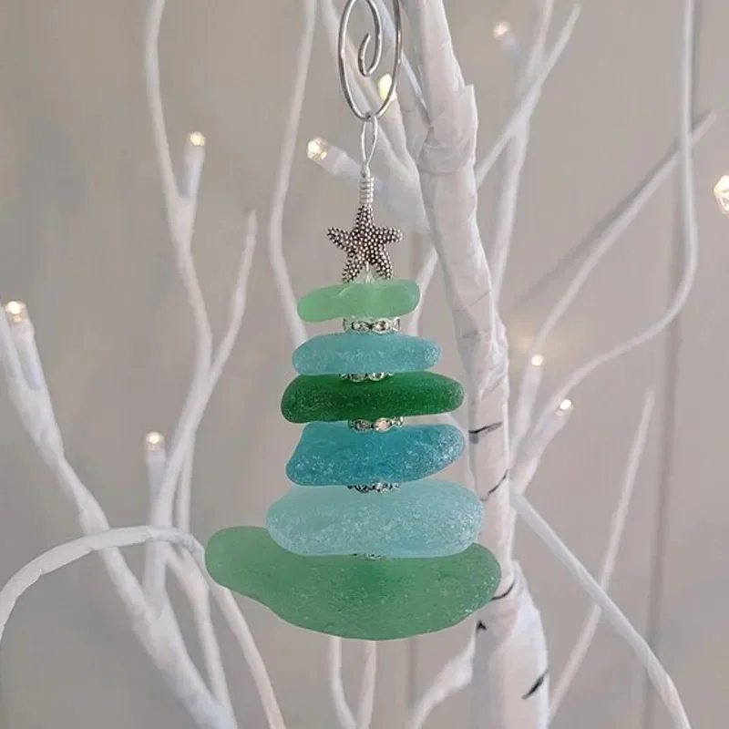 🔥Clearance Sale - 50% OFF 🎄2023 Sea Glass Christmas Tree Ornament