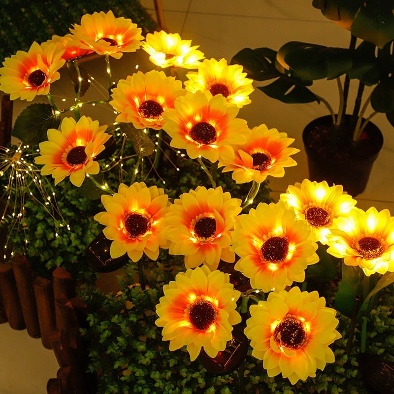 🔥LAST DAY SALE 49% OFF🌻Waterproof Solar Sunflower Light🔥