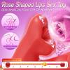 KissLip 4 in 1 Mouth Biting Clit G Spot Flapping Vibrator