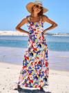 ANRABESS Women Dresses 2024 Summer Sleeveless Maxi Dress Casual Spaghetti Strap Tiered Flowy Beach Long Sun Dress