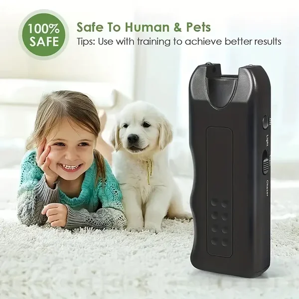 Handheld Bark Control Luminous Ultrasonic Dog Repeller