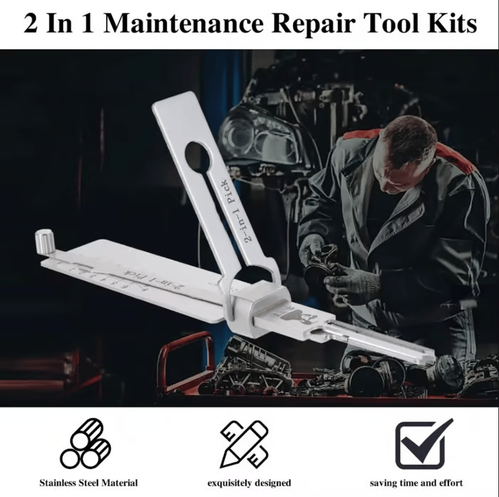 ⚙️💡 Ultimate Stainless Steel Key Decoder | Built for Locksmiths, Made to Last!