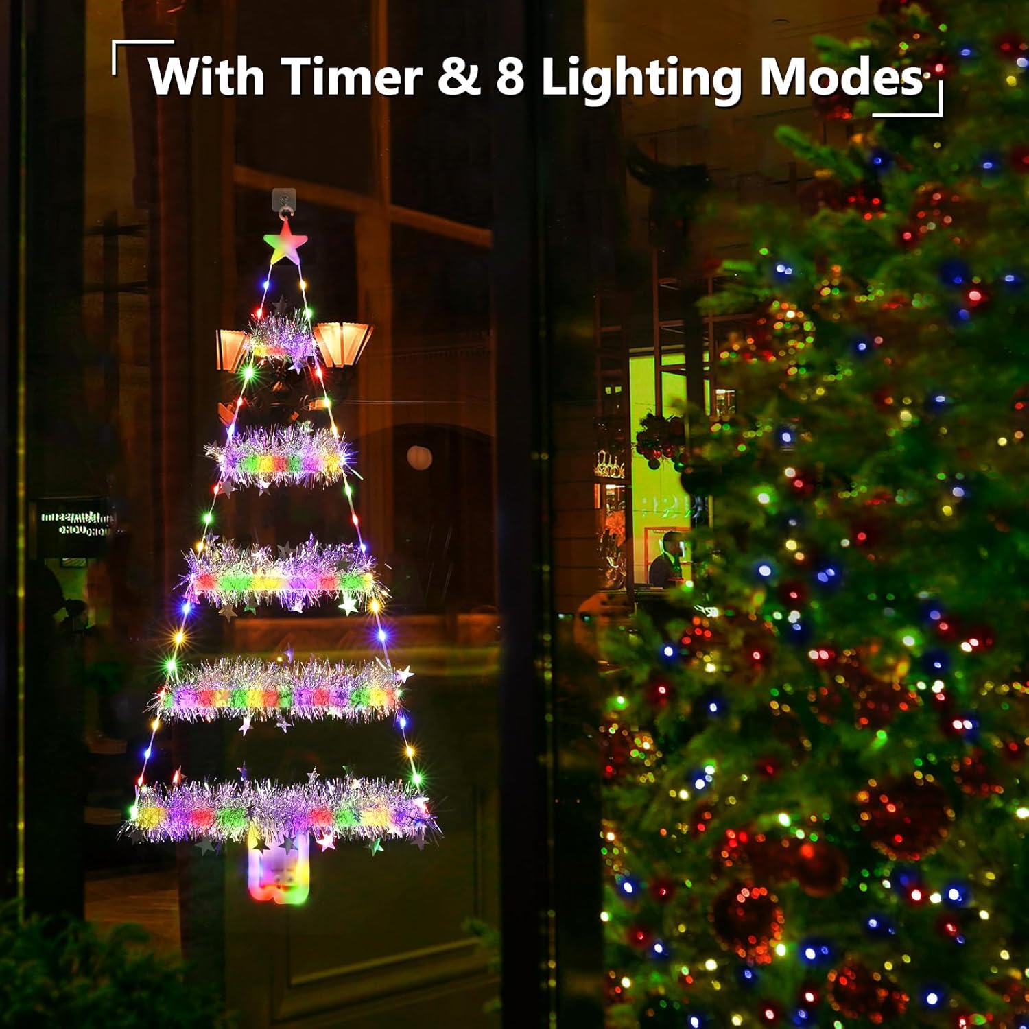 🎄TikTok Christmas Sale - 70% OFF✨LED Ladder Lights with Climbing Santa Claus