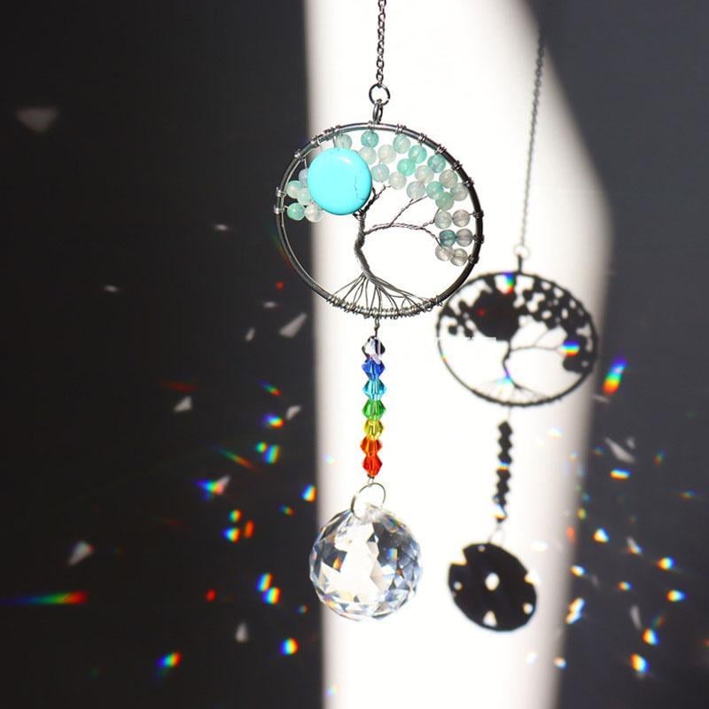 🔥Last Day Sale - 60% OFF🎁Crystal Wind Chime Tree Of Life Suncatcher⚡Buy 2 Get Free Shipping