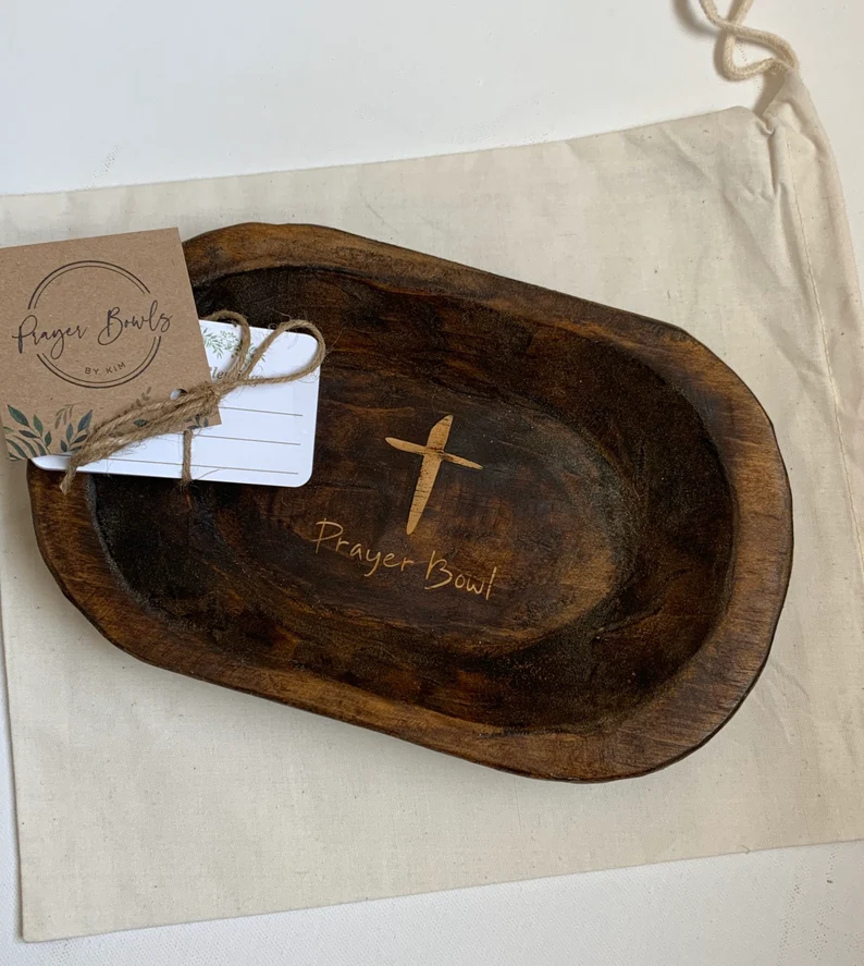 ✝️100% Handmade Wooden Cross Prayer Bowl(𝐂𝐡𝐚𝐝 𝐒𝐦𝐢𝐭𝐡 𝐇𝐚𝐧𝐝𝐦𝐚𝐝𝐞®)